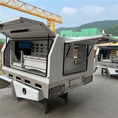 1800mm White Powder Coating 3 Doors Aluminium UTE Canopy